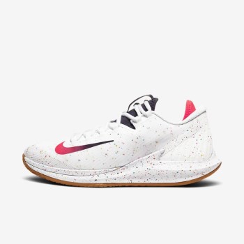 Nike Court Air Zoom Zero - Férfi Teniszcipő - Fehér/Barna/Piros